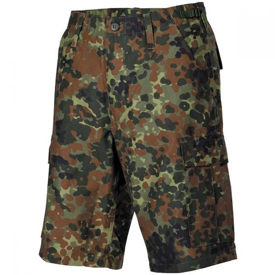 MFH US BDU Bermudashortsit - Flecktarn