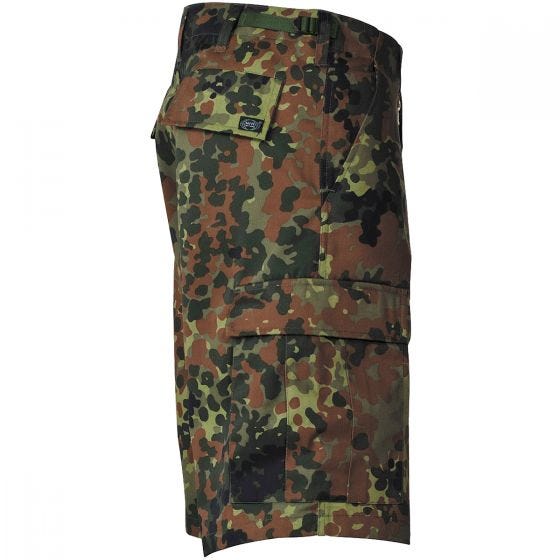 MFH US BDU Bermudashortsit - Flecktarn