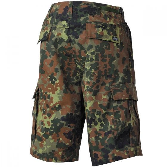 MFH US BDU Bermudashortsit - Flecktarn