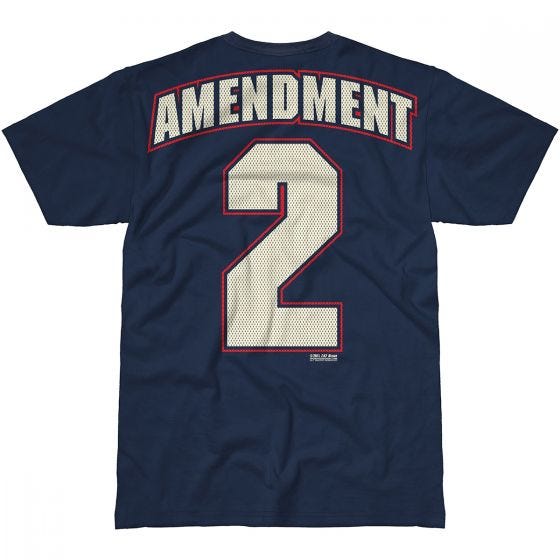 7.62 Design 2nd Amendment Freedom T-paita Navy Blue