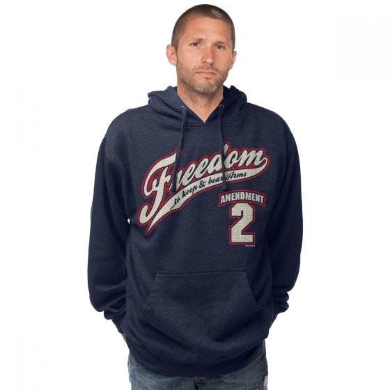 7.62 Design 2nd Amendment Freedom Huppari Navy Heather