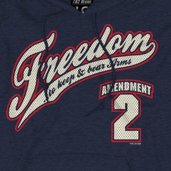 7.62 Design 2nd Amendment Freedom Huppari Navy Heather