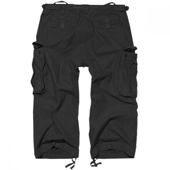 Brandit Industry Vintage 3/4-pituiset Shortsit - Musta