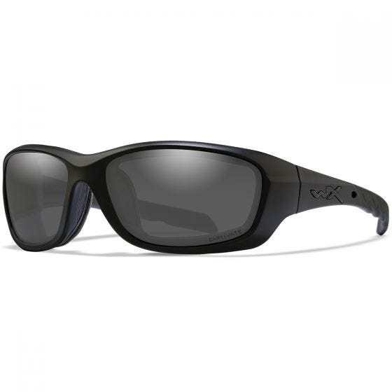 Wiley X WX Gravity Glasses - Captivate Polarized Smoke Grey Lens / Matte Black Frame
