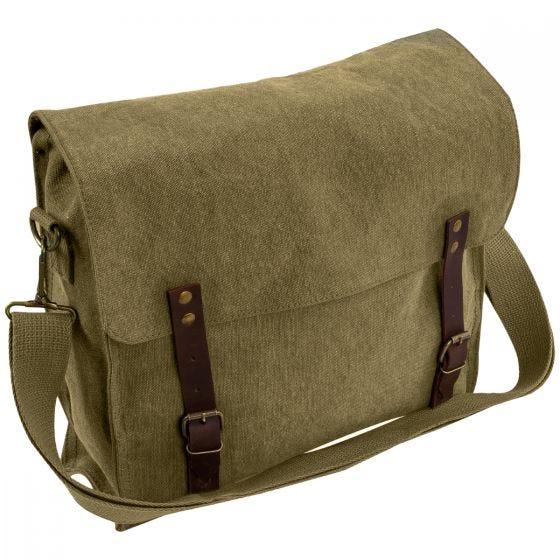 Highlander Fintry Canvas Olkalaukku 10 L - Oliivi