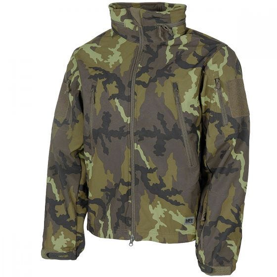 MFH Scorpion Soft Shell -takki - Czech Woodland