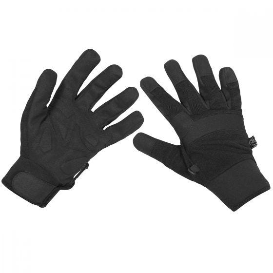 MFH Security Neoprene Käsineet - Musta