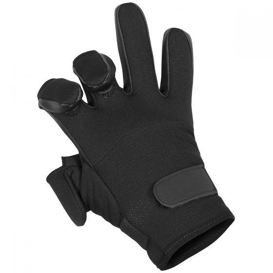 MFH Mesh Neoprene Käsineet - Musta