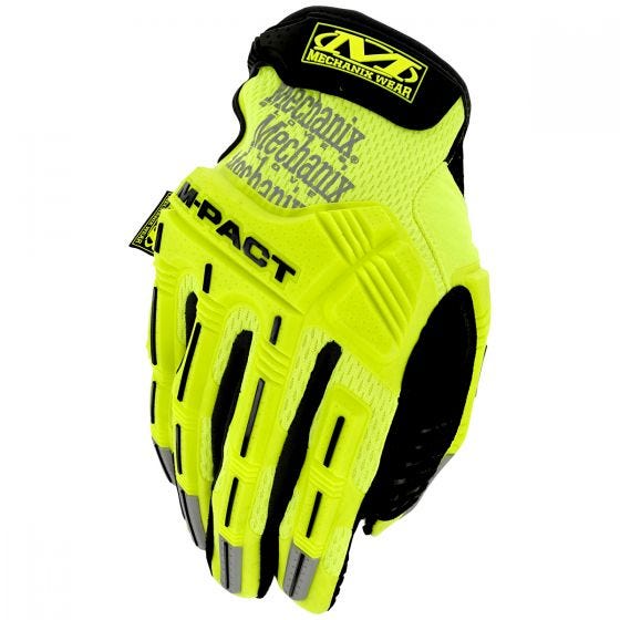 Mechanix Wear M-Pact Hi-Viz Gloves Fluorescent Yellow