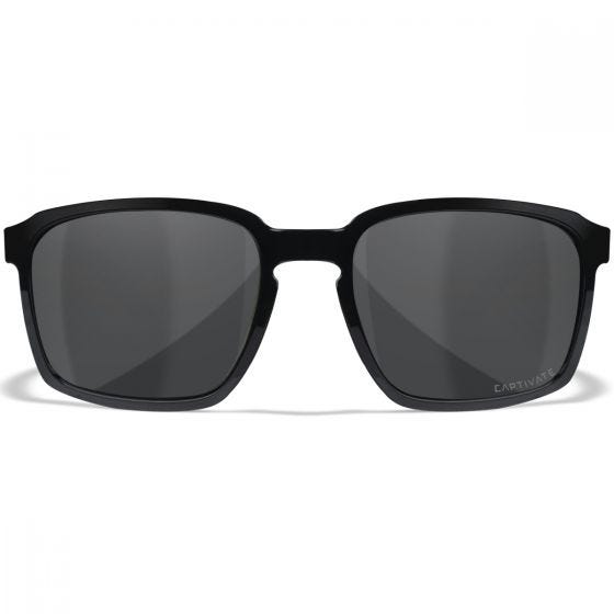 Wiley X WX Alfa Silmälasit - Captivate Polarized Grey Lenses / Gloss Black Frame