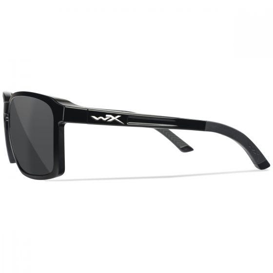 Wiley X WX Alfa Silmälasit - Captivate Polarized Grey Lenses / Gloss Black Frame