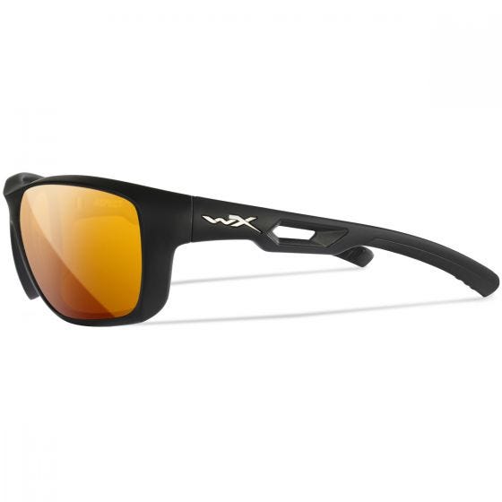 Wiley X WX Aspect Silmälasit - Captivate Polarized Bronze Mirror Lens / Matte Black Frame