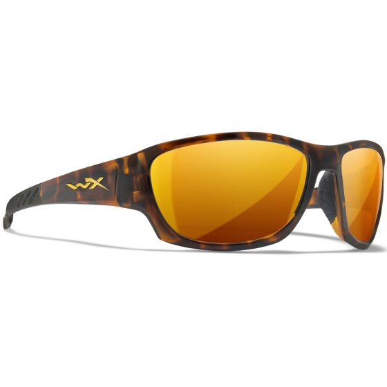 Wiley X WX Climb Silmälasit - Captivate Polarized Bronze Mirror Lenses / Gloss Tortoise Frame