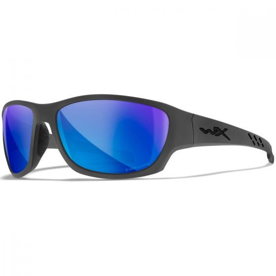 Wiley X WX Climb Silmälasit - Captivate Polarized Blue Mirror Lenses / Matte Grey Frame