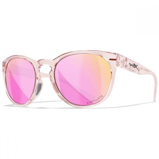 Wiley X WX Covert Silmälasit - Captivate Polarized Rose Gold Lenses / Gloss Crystal Blush Frame