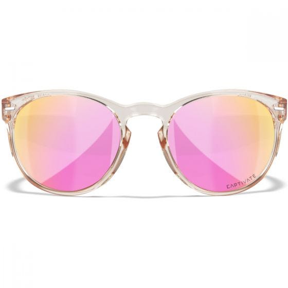 Wiley X WX Covert Silmälasit - Captivate Polarized Rose Gold Lenses / Gloss Crystal Blush Frame