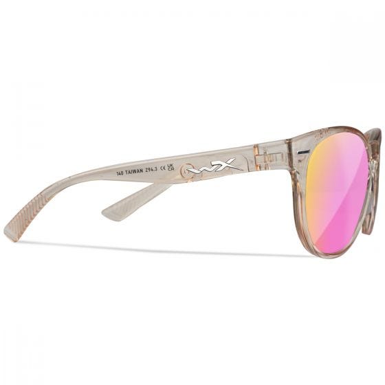 Wiley X WX Covert Silmälasit - Captivate Polarized Rose Gold Lenses / Gloss Crystal Blush Frame