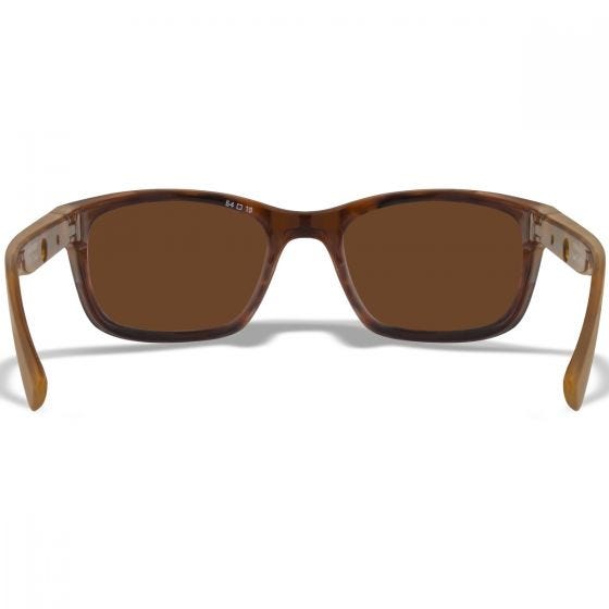 Wiley X WX Helix Silmälasit - Captivate Polarized Green Mirror Lenses / Gloss Demi Brown Frame