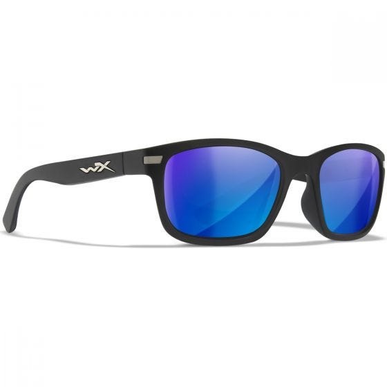 Wiley X WX Helix Silmälasit - Captivate Polarized Blue Mirror Lenses / Matte Black Frame