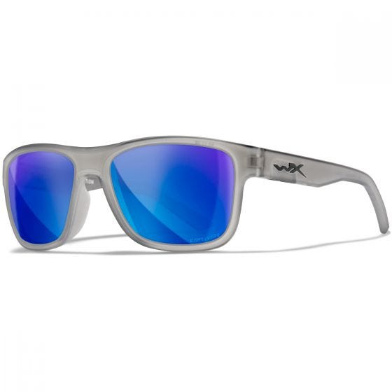 Wiley X WX Ovation Silmälasit - Captivate Polarized Blue Mirror Lenses / Matte Slate Frame