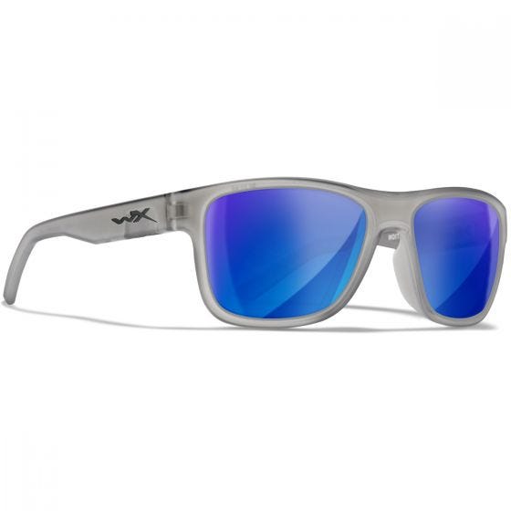 Wiley X WX Ovation Silmälasit - Captivate Polarized Blue Mirror Lenses / Matte Slate Frame