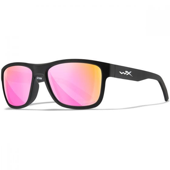 Wiley X WX Ovation Silmälasit - Captivate Polarized Rose Gold Mirror Lenses / Matte Black Frame