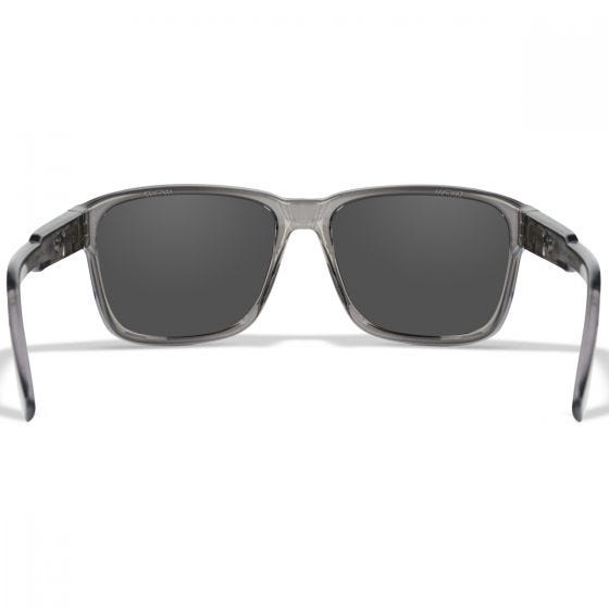 Wiley X WX Trek Silmälasit - Captivate Polarized Blue Mirror Lenses / Gloss Crystal Dark Grey Frame