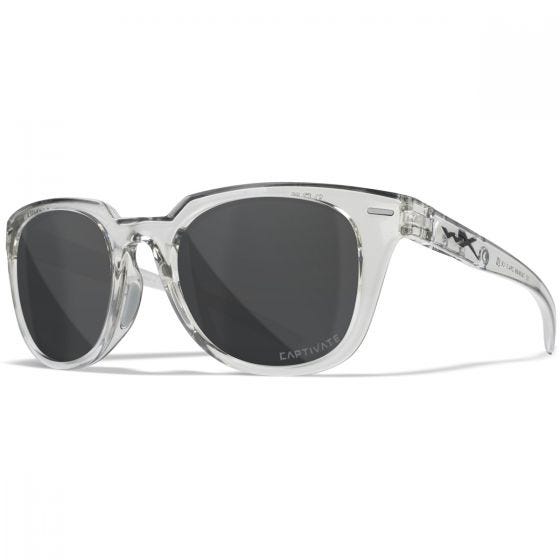 Wiley X WX Ultra Silmälasit - Captivate Polarized Grey Lenses / Gloss Crystal Light Grey Frame