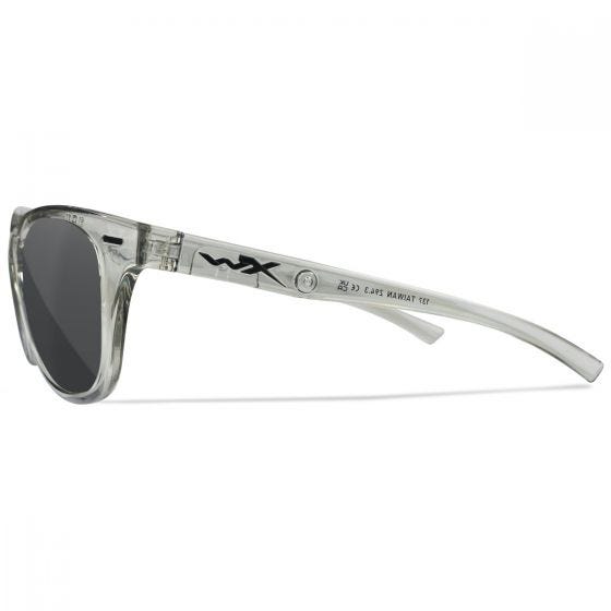 Wiley X WX Ultra Silmälasit - Captivate Polarized Grey Lenses / Gloss Crystal Light Grey Frame