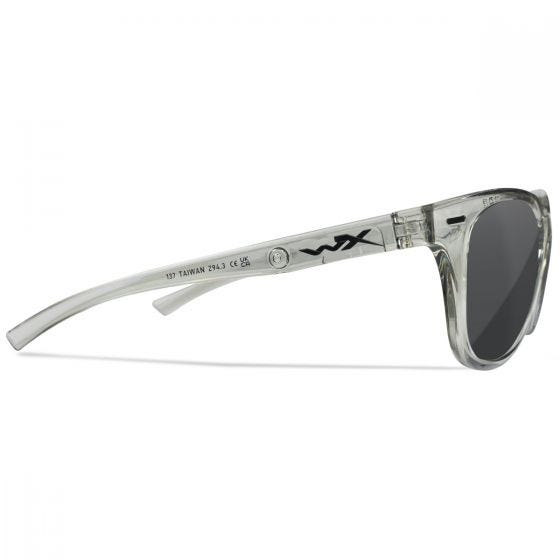 Wiley X WX Ultra Silmälasit - Captivate Polarized Grey Lenses / Gloss Crystal Light Grey Frame