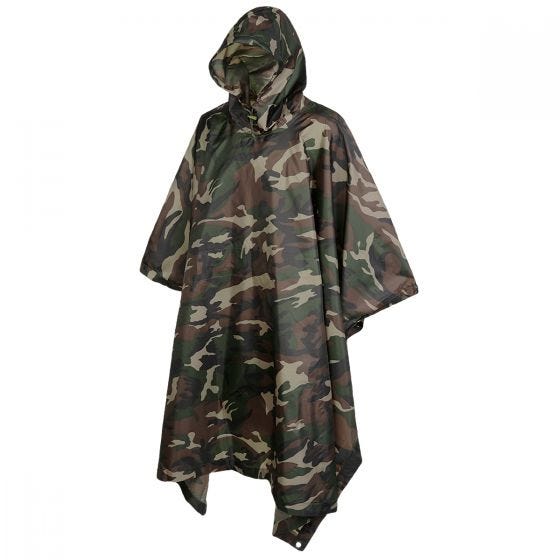 Brandit Poncho Ripstop Woodland