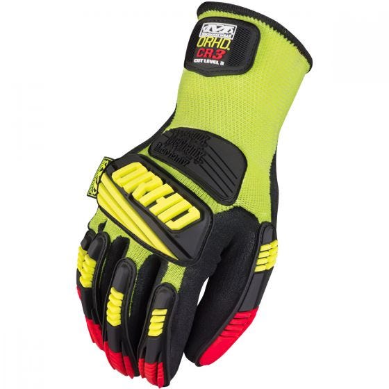 Mechanix Wear The Safety M-Pact ORHD Knit CR3 Käsineet - Hi-Viz Yellow