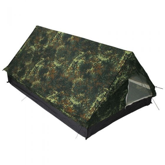 MFH 2 Hengen Minipack-teltta Hyttysverkollinen Flecktarn