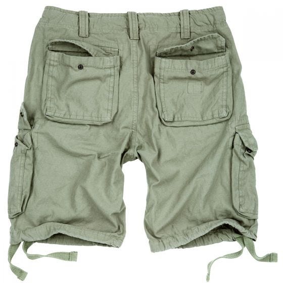 Surplus Airborne Vintage Shortsit Vaalea oliivi