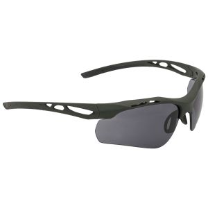 Swiss Eye Attac Sunglasses - Smoke + Orange + Clear Lens / Rubber Olive Frame