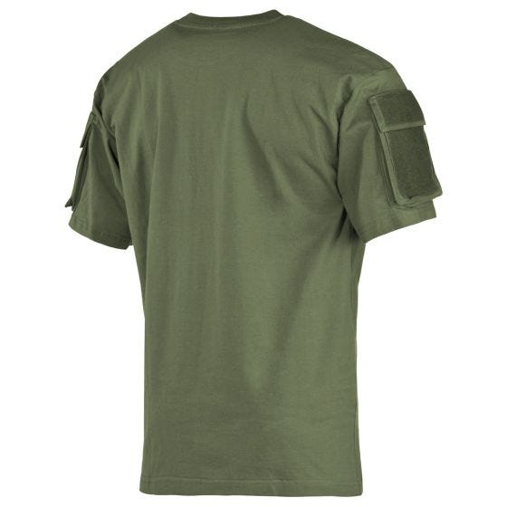 MFH US Hihataskuilla varustettu Lyhythihainen paita - OD Green