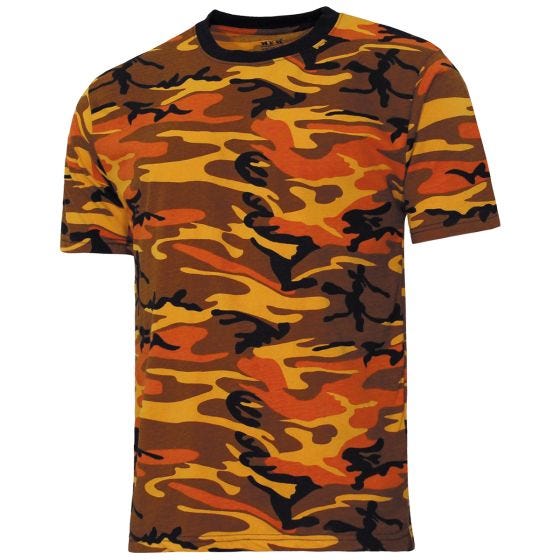 MFH US Streetstyle T-paita - Orange Camo