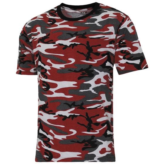 MFH US Streetstyle T-paita - Red Camo