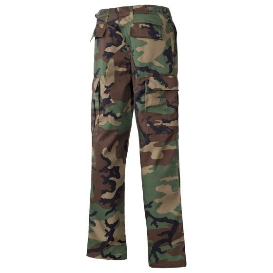 MFH US BDU Reinforced Taisteluhousut - Woodland