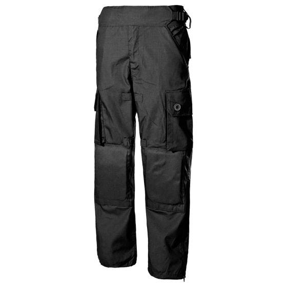 MFH Comando Smock Housut Ripstop - Musta