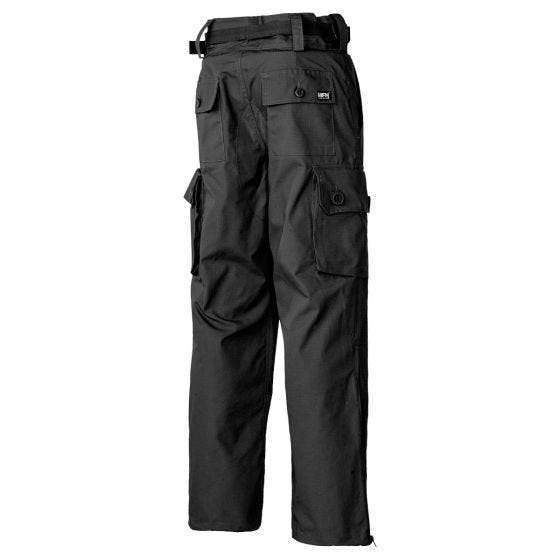 MFH Comando Smock Housut Ripstop - Musta