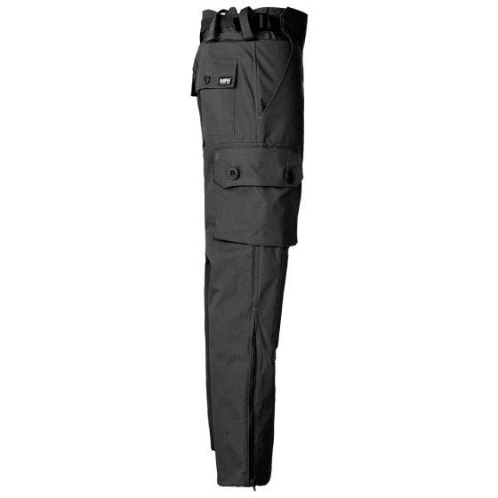 MFH Comando Smock Housut Ripstop - Musta
