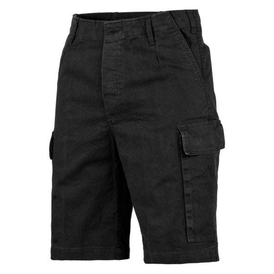 MFH BW Bermudashortsit - Black Stonewashed