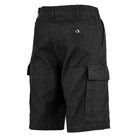MFH BW Bermudashortsit - Black Stonewashed