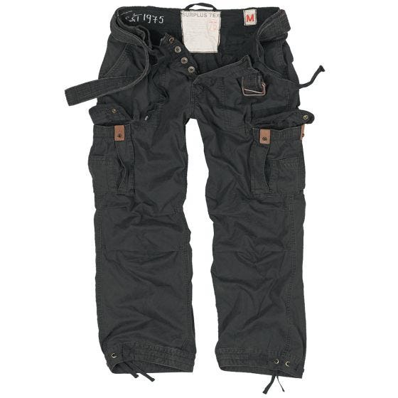 Surplus Premium Vintage Housut - Musta