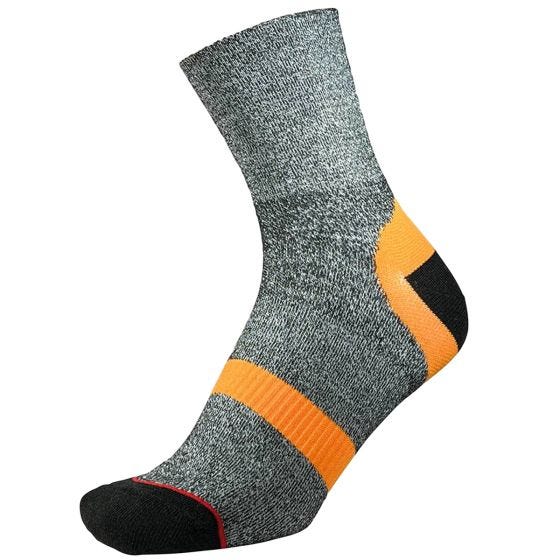 1000 Mile Approach Reprave Double Layer Sukat - Charcoal Marl/Oranssi