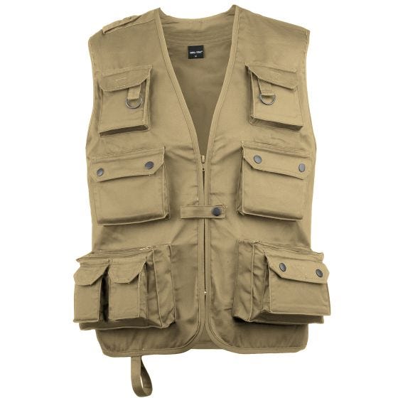 Mil-Tec Kalastusliivi - Khaki