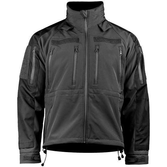 Mil-Tec Soft Shell -takki - Musta