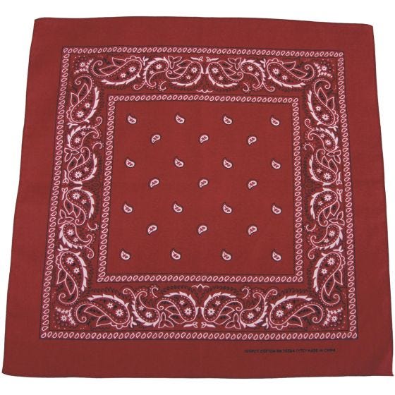 MFH Bandana-huivi Puuvilla Burgundy