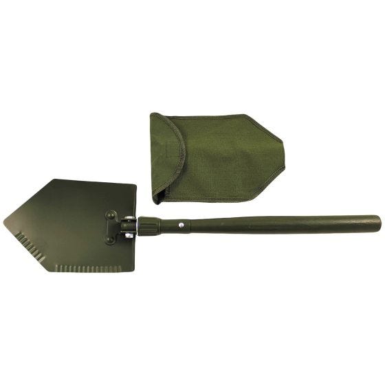 MFH Folding Spade with Cover Olive